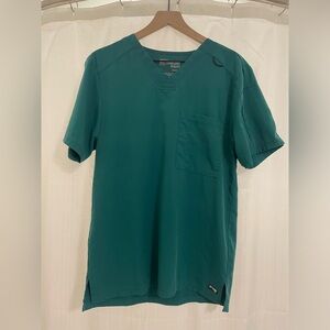 Teal/Green Scrub Top Greys Anatomy Size Small Mens, M/L Women's